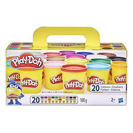 Pots de Pate A Modeler Play-Doh - Super couleurs - 20 pièces