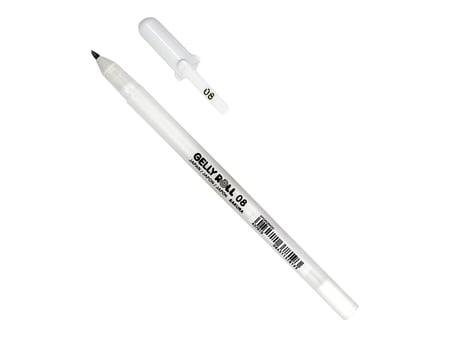 Stylo gel blanc Fine Point pour art 0 8 mm stylos blancs encre blanche stylo  fin