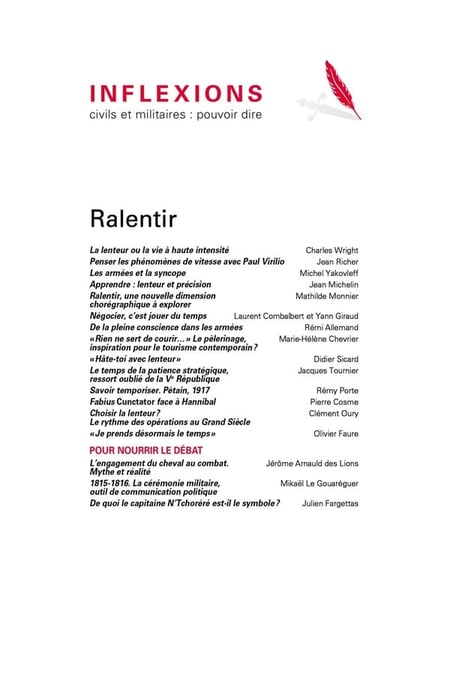 Inflexions n°61 : Ralentir