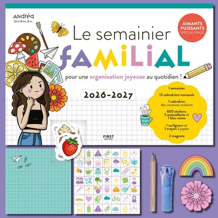 Le semainier familial - pour une organisation joyeuse au quotidien !