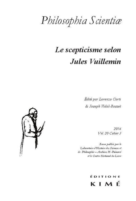 Revue Philosophia scientiae n.20/3 : Jules Vuillemin