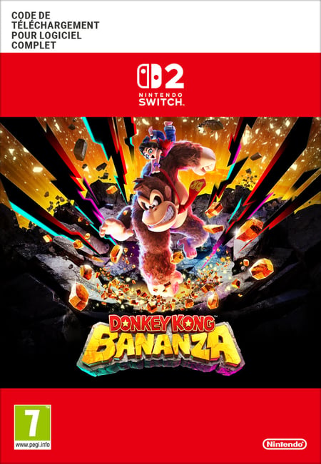 Code de téléchargement Donkey kong Bananza - Nintendo Switch 2