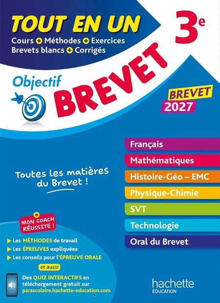 Objectif brevet : 3e - Tout-en-un (édition 2027)