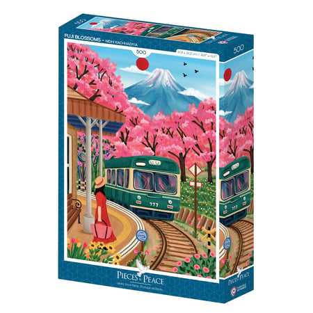 Puzzle 500 pièces - Fuji Blossom - Pieces & Peace