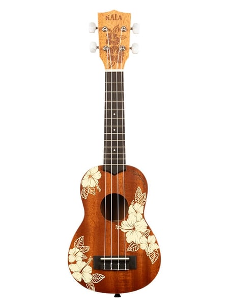 Kala Hibiscus Mahogany - Ukulele  - Soprano