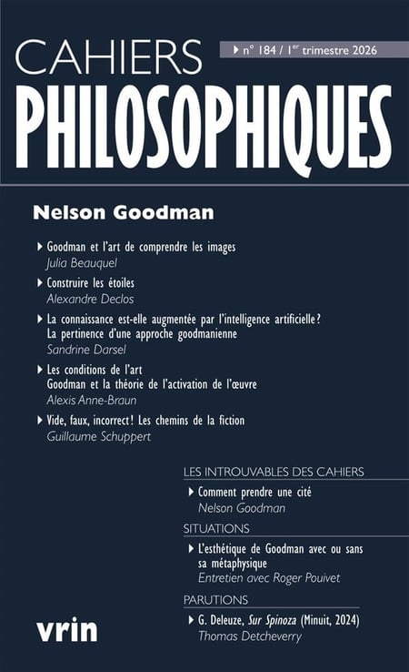 Cahiers philosophiques n.184 : Nelson Goodman