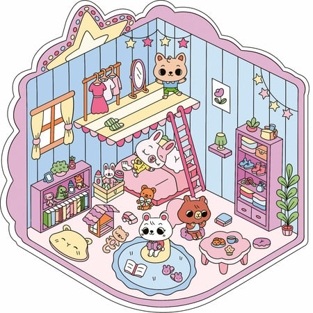 Mon petit monde en stickers - La maison
