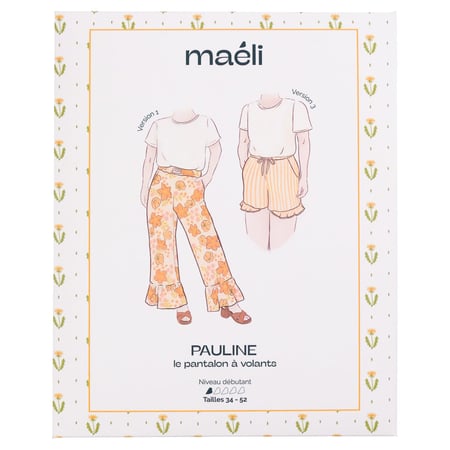 Patron pantalon à volants Pauline - Taille 34-52