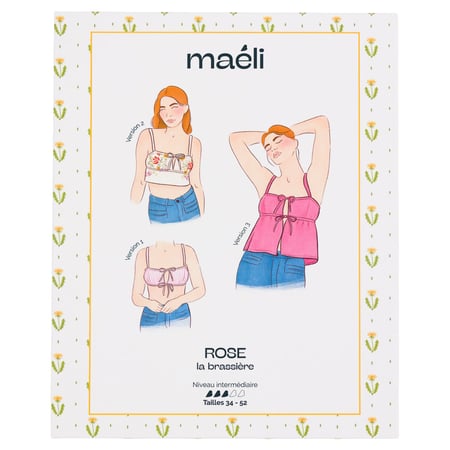 Patron brassière rose - Taille 34-52