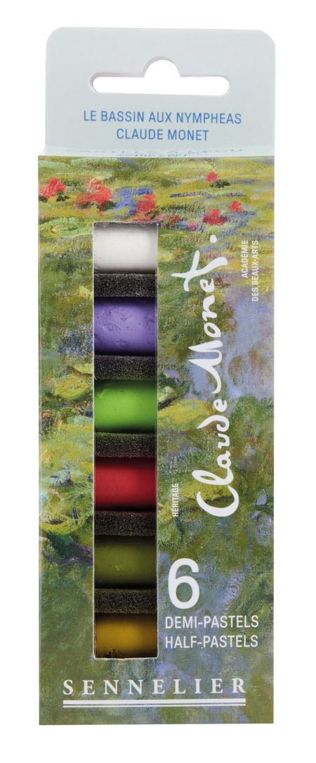 Etui de 6 godets pastels à l'écu - Sennelier - Le Bassin aux nymphéas Claude Monet