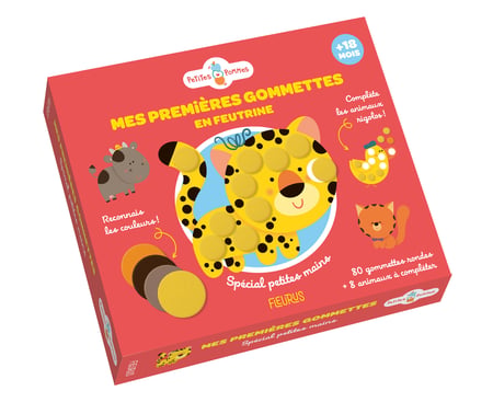 Mes premières gommettes en feutrine - Animaux rigolos
