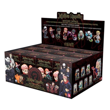 Lot de 12 Figurines surprise - YuMe Mystery Capsule - Jujutsu Kaisen - Modèles aléatoires