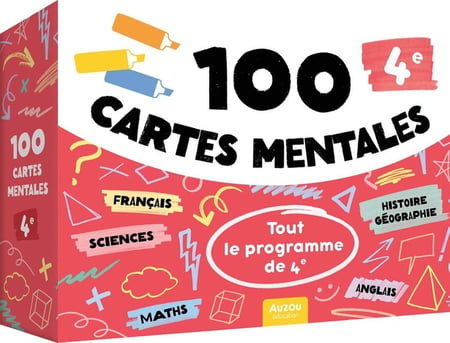100 cartes mentales : Tout le programme de 4e
