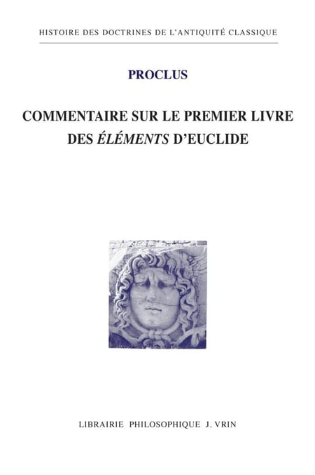 Commentaire au premier livre des Éléments d'Euclide