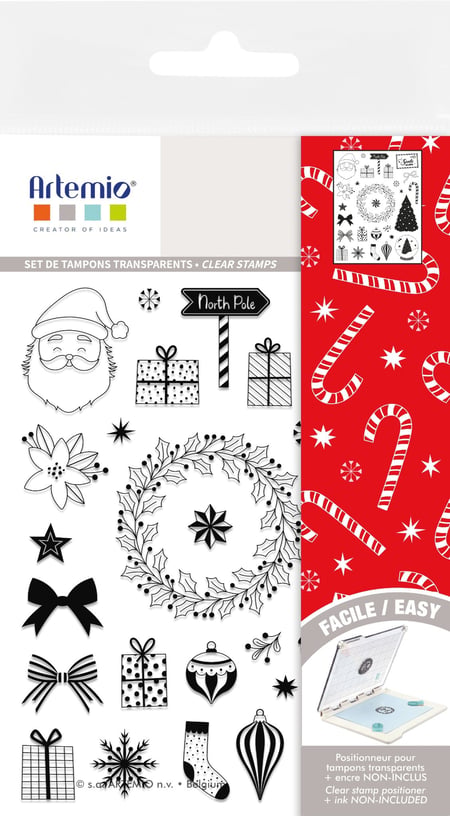 Planche de tampons transparents - Artemio - Santa Baby - 18 x 14 cm