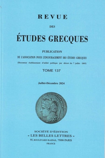 Revue des études grecques