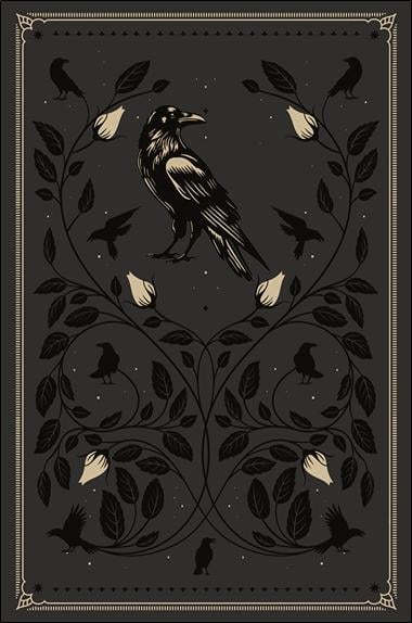 Grimoire - Corbeau - 12,5 x 17,6 cm