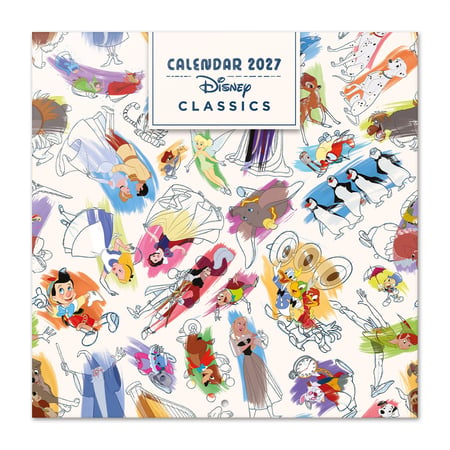 Calendrier 2027 Grupo Erik - Disney Classiques - 30 x 30 cm