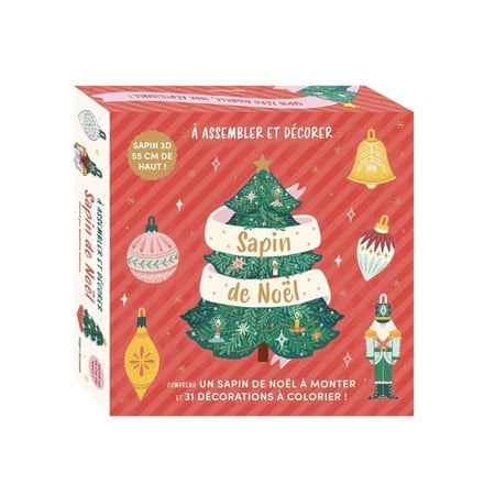 Coffret sapin de Noël : à assembler et décorer