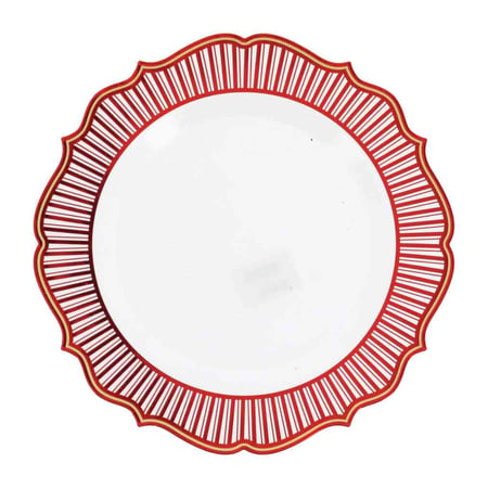 Lot de 4 assiettes Artyfêtes - Santa's Christmas - Plastiqu - Ø 27 cm