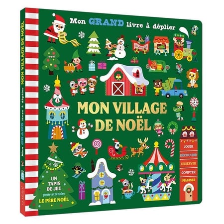 Mon grand livre à déplier - mon village de noël