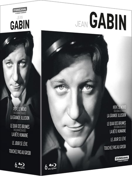 Jean Gabin : Pépé le Moko + La Grande Illusion + Quai des brumes + La Bête humaine + Le Jour se lève + Touchez pas au grisbi