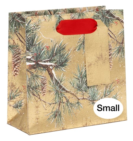SAC CADEAUX BRANCHE DOREE PM