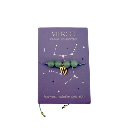 Bracelet signe astrologique Vierge