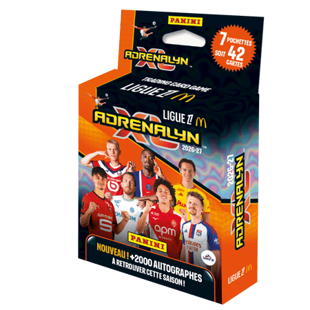 Blister 7 pochettes Adrenalyn XL™ Ligue 1 McDonald’s 2026-2027 - Panini