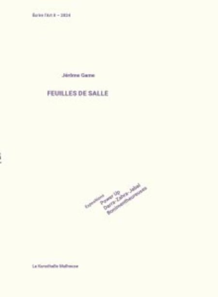 Feuilles de salle : Écrire l'Art II - 2024