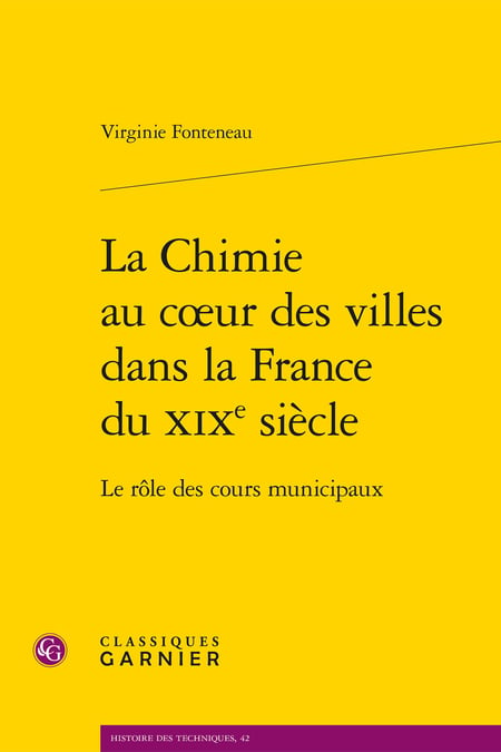 La chimie au coeur des villes dans la France du XIXe siècle : Le rôle des cours municipaux