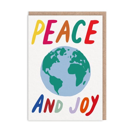 Carte de vœux Ohh Deer - Peace and joy