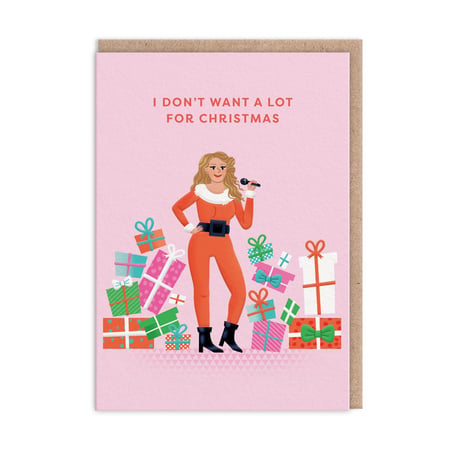 Carte de vœux Ohh Deer - I don't want a lot for Christmas Mariah Carey