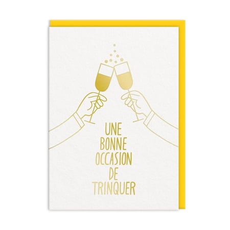 Carte de vœux Ohh Deer - Une bonne occasion de trinquer