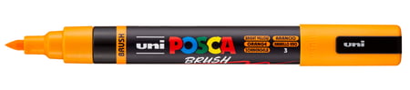 Marqueur Posca - Pointe brush moyenne - Orange - PC5