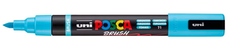 Marqueur Posca - Pointe brush moyenne - turquoise - PC5