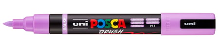 Marqueur Posca - Pointe brush moyenne - lavande - PC5