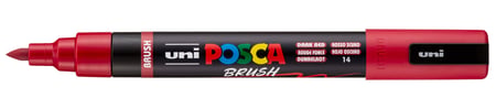 Marqueur Posca - Pointe brush moyenne - Rouge foncé - PC5