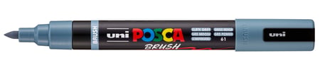 Marqueur Posca - Pointe brush moyenne - Gris ardoise - PC5