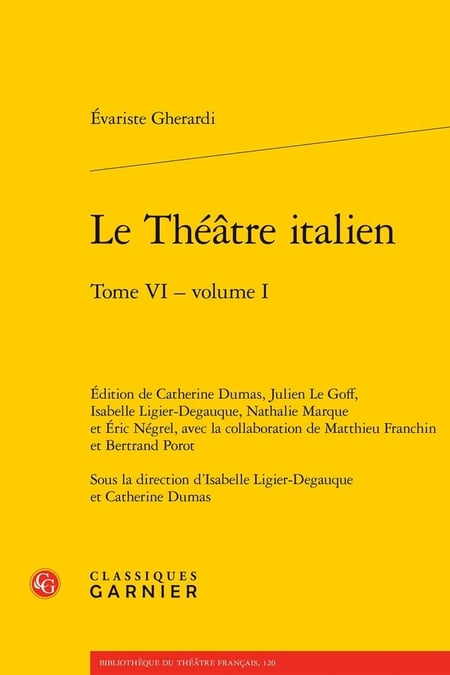 Le Théâtre italien, Tome 6, volumen 1