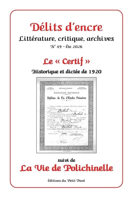 Délits d'encre n°49 - Le "Certif"