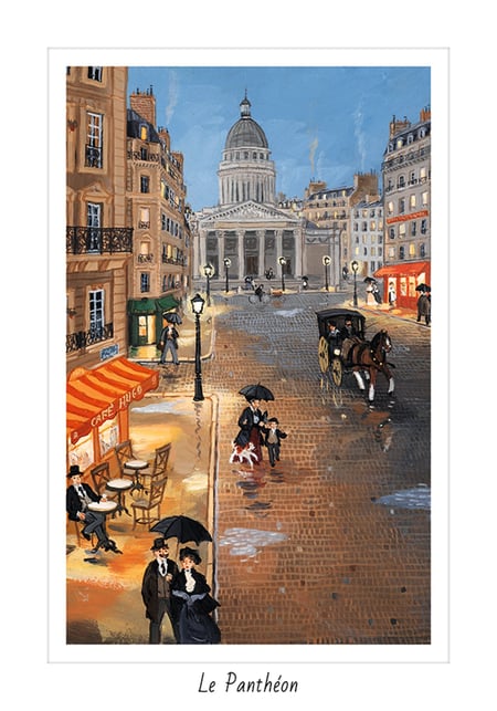 CARTE SIMPLES PARIS F DELACROIX