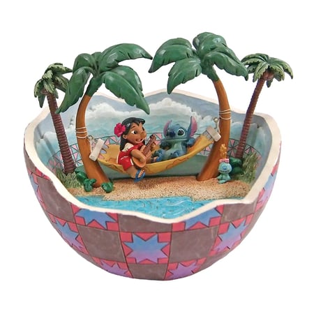 Figurine Enesco Disney Traditions - Disney Lilo & Stitch - Lilo & Stitch dans une noix de coco