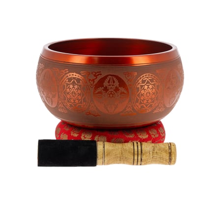 Bol tibétain Tierra Zen - Orange - 16 cm