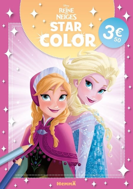 Disney La Reine des Neiges - Star Color (Anna et Elsa dos à dos)
