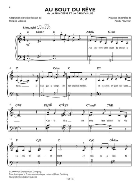Disney : Les plus belles chansons – Partition Piano - Facile ...