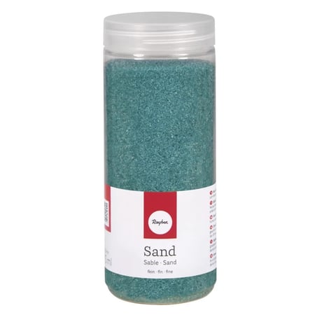 Sable fin Rayher - Turquoise - 0,1 à 0,5 mm - 475 ml