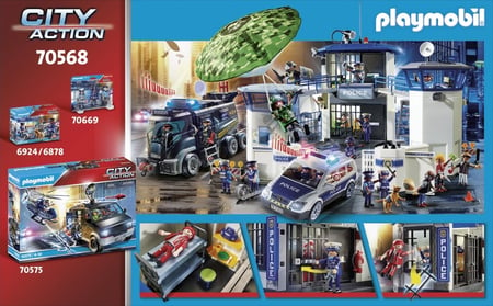 Playmobil® - Police poste de police et cambrioleur - 70568