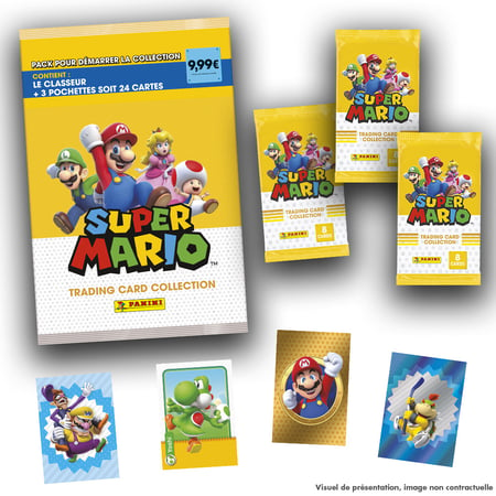 Blister de 4 pochettes Super Mario Trading Card : les cartes à Prix  Carrefour