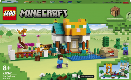 LEGO LEGO Minecraft 21249 La Boîte de Construction 4.0, Jouets 2-en-1 avec  Figurines Steve, Creeper et Zombie pas cher 